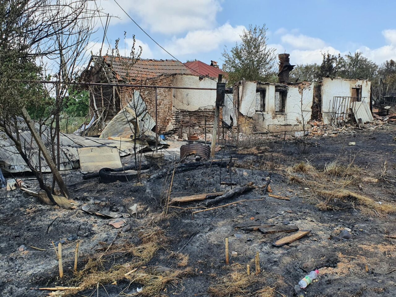 Se face decontul incendiului devastator din Dolj, unde 26 de proprietăți au fost afectate