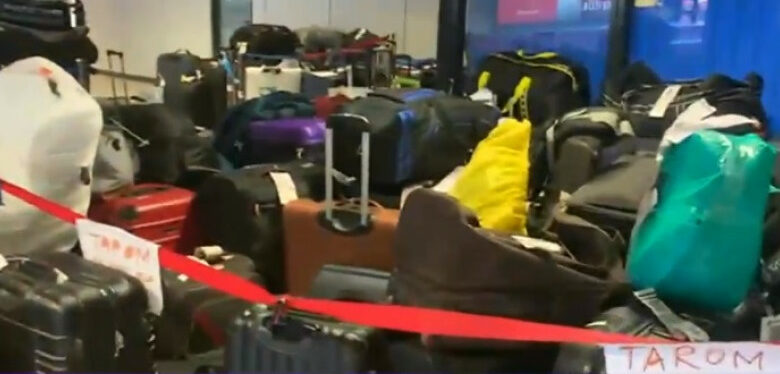 Aeroportul Otopeni este plin cu bagaje. Grămezi de valize nerevendicate sau pierdute sunt la sosiri