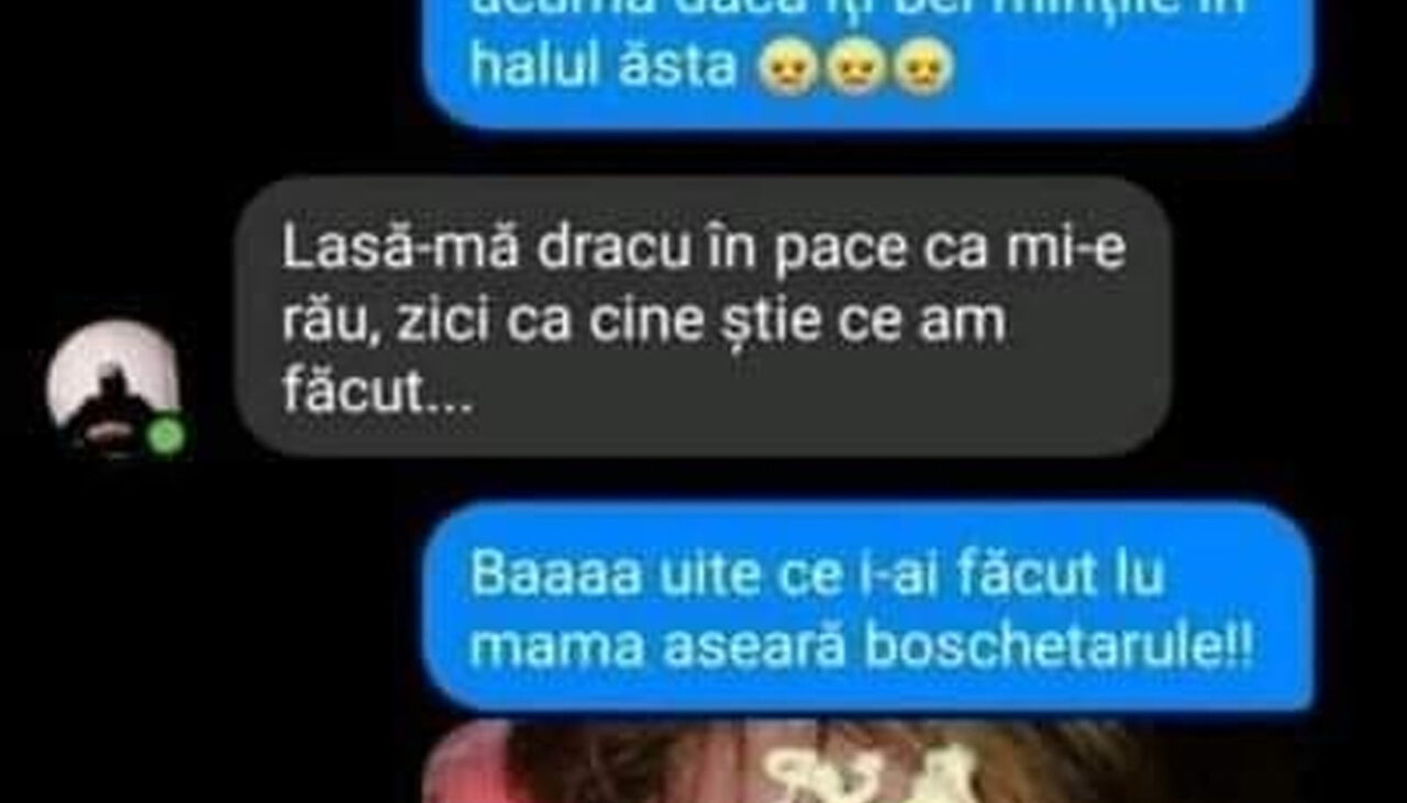 Bancul de marți | „Nu mai ai ce căuta la mine, dacă bei în halul ăsta! Uite ce i-ai făcut mamei aseară!”