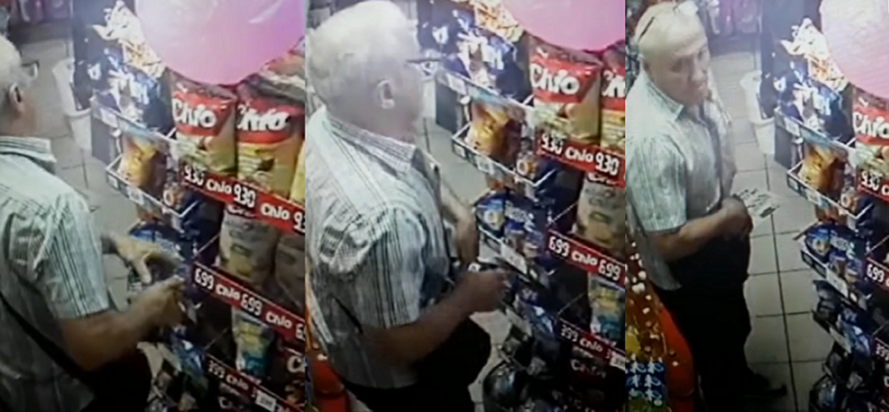 VIDEO | Un bărbat din Bacău a fost filmat în timp ce fură orez și paste dintr-un magazin. Internauții au sărit în apărarea lui și invocă nivelul de sărăcie din județ