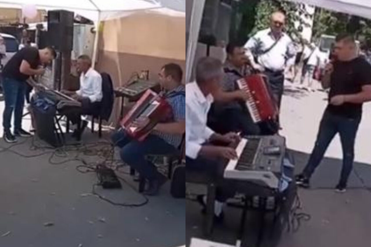 Nuntă pe stradă cu manele și lăutari, chiar sub geamul SRI și IPJ Cluj! „Nu mai avem respect față de valori”