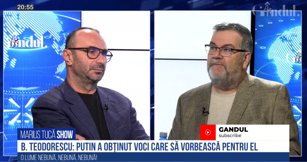 VIDEO | Bogdan Teodorescu: „Putin a obținut voci care să vorbească pentru el. Sunt oameni care îl susțin pe Putin, nu la ei în țară, ci în partea cealaltă, în timp ce Zelenski este în partea de jos”