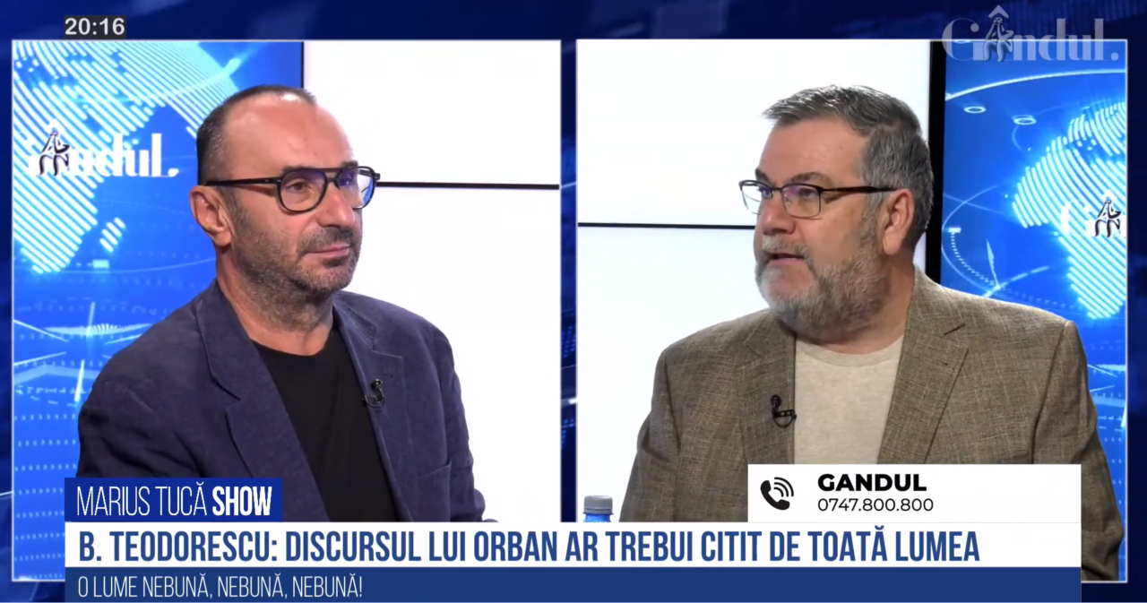 VIDEO | Bogdan Teodorescu: „Viktor Orban vorbește foarte mult de democrație. Cu siguranță, negocierea ruso-americană despre Ucraina nu e democratică. Se negociază peste capul ucrainenilor cum va arăta țara lor”