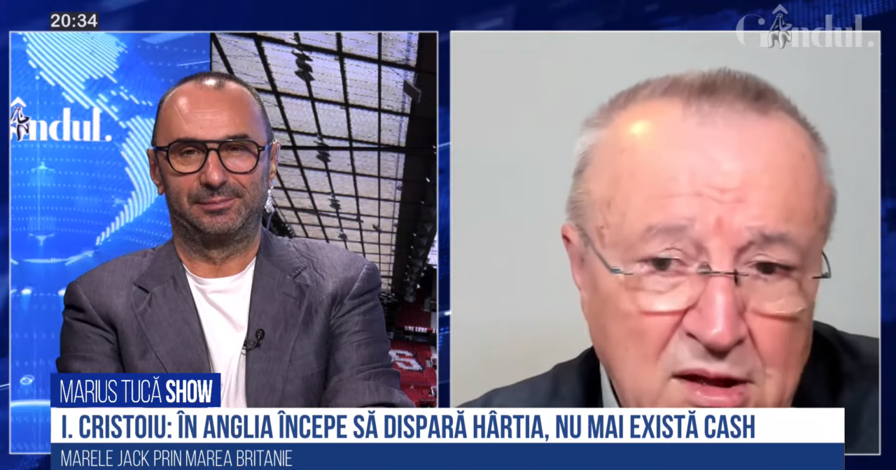 VIDEO | Ion Cristoiu: „În Anglia, începe să dispară hârtia, nu mai există cash. Mi s-a părut, față de Germania, față de Italia, o funcționare mult mai bună a politeții”