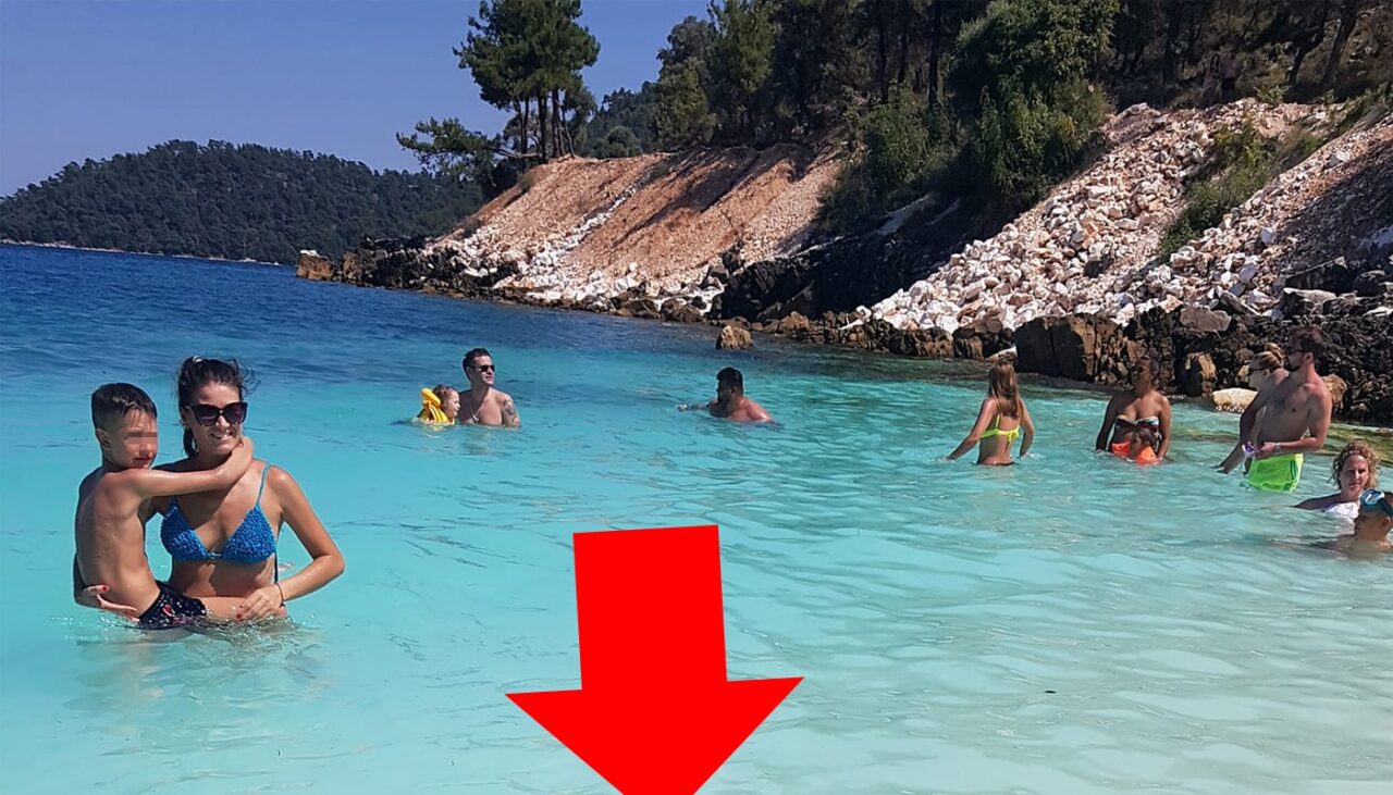 Turiștii români au rămas înmărmuriți! Ce a apărut în apele mării, pe o plajă din Thassos