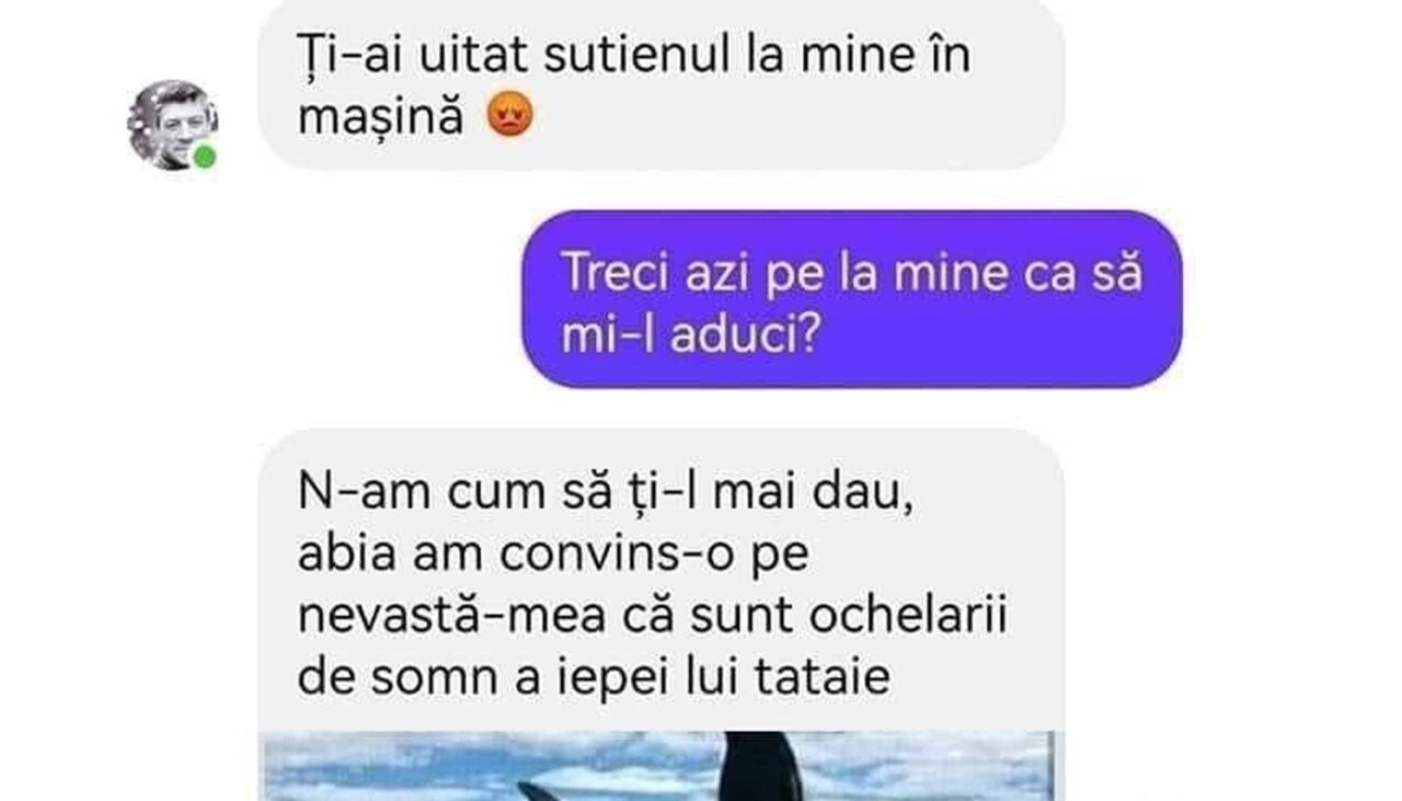 Bancul de marți | „Ți-ai uitat sutienul la mine în mașină!”