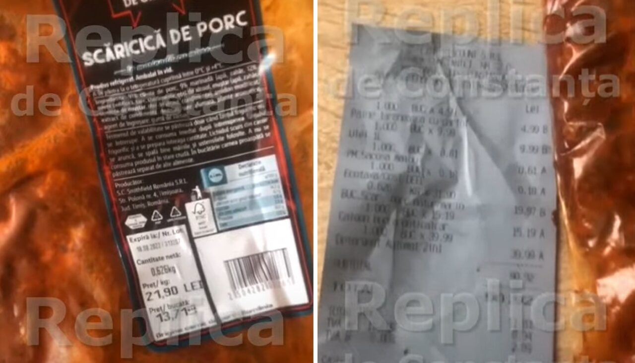 Cum își „fentează” supermarket-urile clienții | Un bărbat din Năvodari a luat scăricică de porc cu 21.90 lei/kg, dar la casă a avut un șoc: cu câți lei s-a scumpit în doar câteva minute