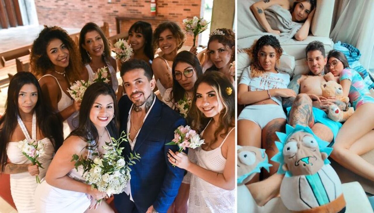 De necrezut! Câte neveste are bărbatul din imagine: „Cel mai nasol e când trebuie să plătesc facturile”