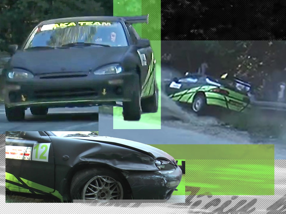 VIDEO – Accident la raliul de la Târgu Cărbunești. Pilotul unei mașini a pierdut controlul asupra volanului și a intrat în spectatori / O persoană a fost rănită