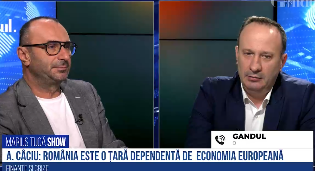 VIDEO Câciu: „Noi nu suntem în situația de recesiune și suntem mult departe de criză, dar suntem în zona de presiune recesionistă”