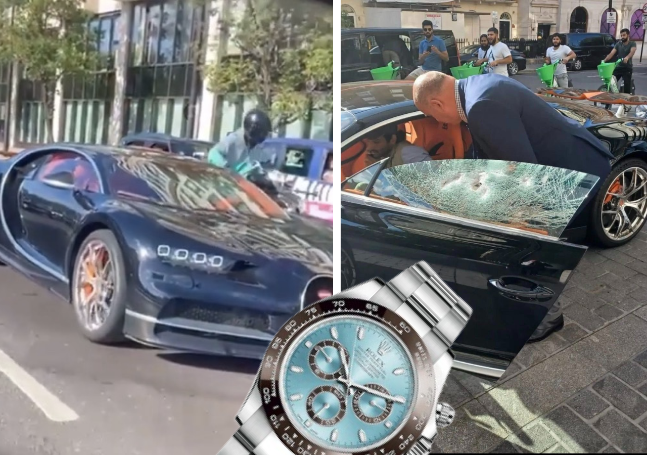 Milionarul Abdullah F. Al Basman, atacat în plină zi la Londra. Hoți i-au distrus Bugatti-ul în încercarea de a-i fura Rolexul de 110.000 de lire sterline