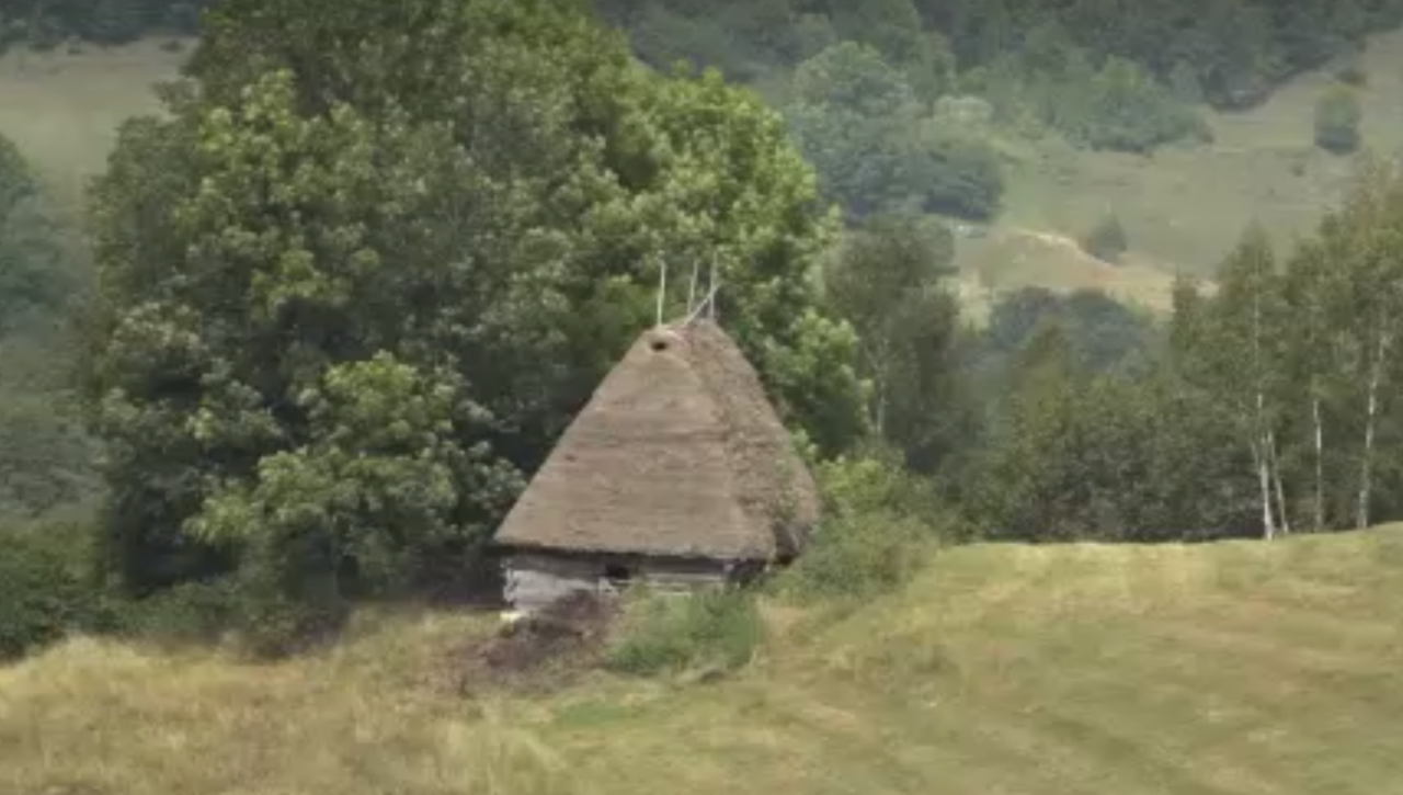 Sute de case cu acoperișuri din paie din județul Alba, salvate și promovate de străini