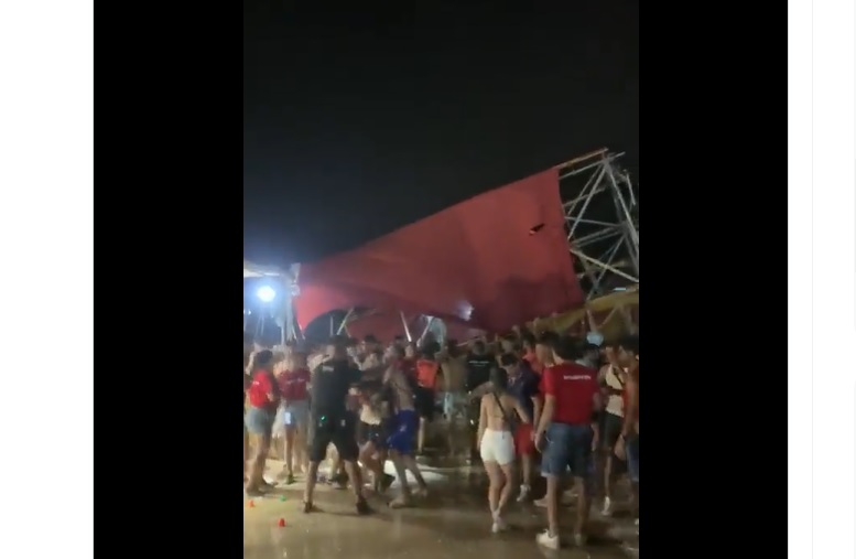 VIDEO – Cel puțin un om a murit și alți 17 au fost răniți, după ce o scenă s-a prăbușit, în timpul unui festival organizat în Spania
