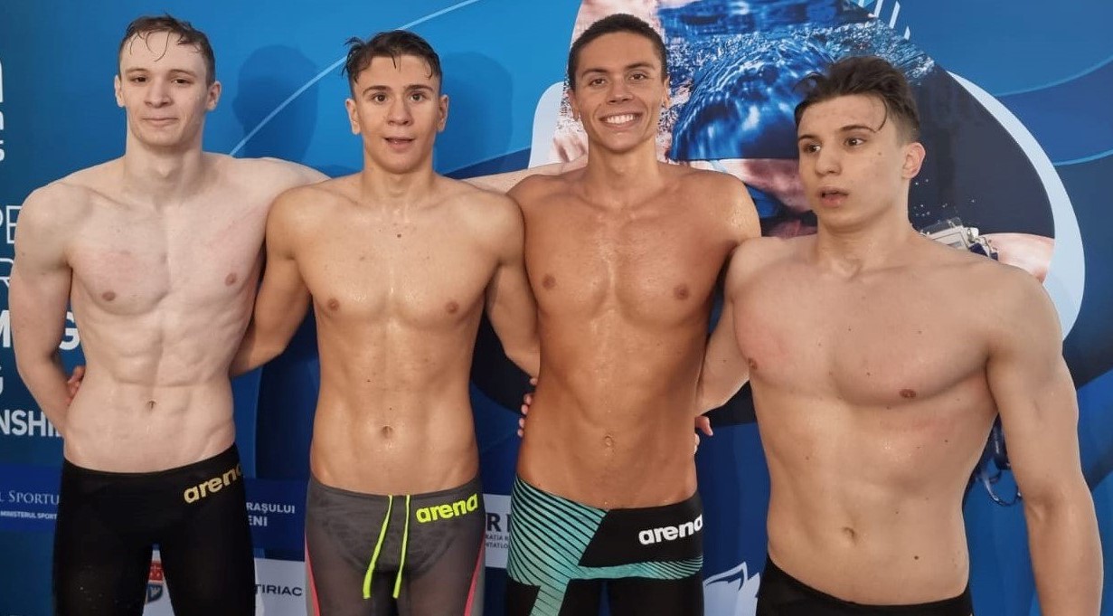 David Popovici face senzație și în Peru: România a devenit campioană mondială de juniori în proba de ștafetă 4×100 m liber masculin! VIDEO