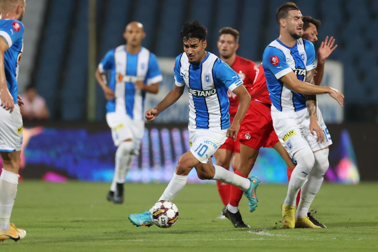 Universitatea Craiova – Hapoel Beer Sheva, 1-1, în turul play-off-ului Conference League! Ambele echipe au încheiat meciul cu un om mai puțin