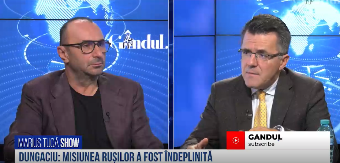 VIDEO | Dan Dungaciu, analist: „Misiunea rușilor a fost îndeplinită. Vor să transforme războiul de cucerire în cel de apărare”