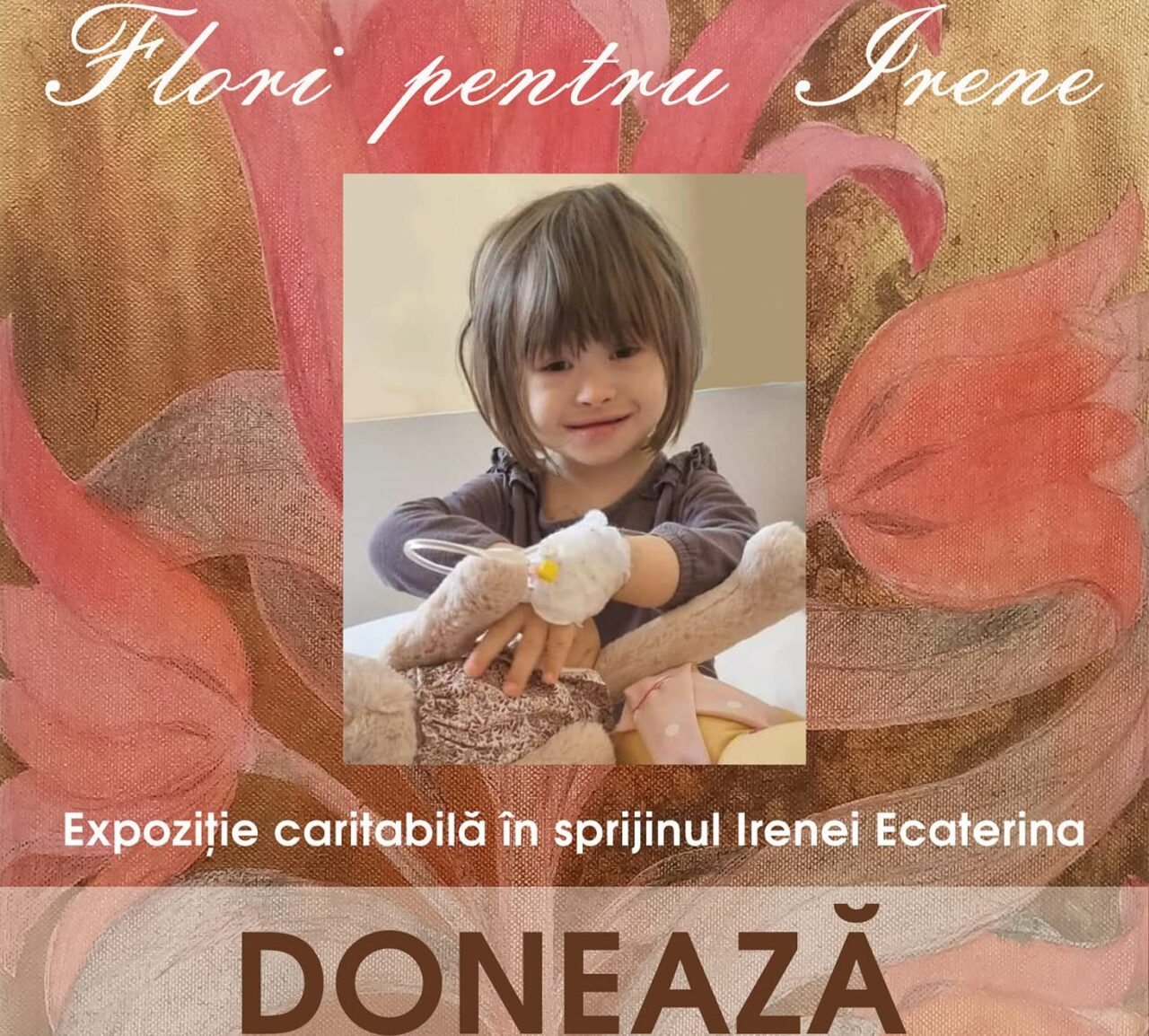 Expoziția de pictură „Flori pentru Irene”, la „Dalles”, în sprijinul fiicei arhidiaconului Mihail Bucă