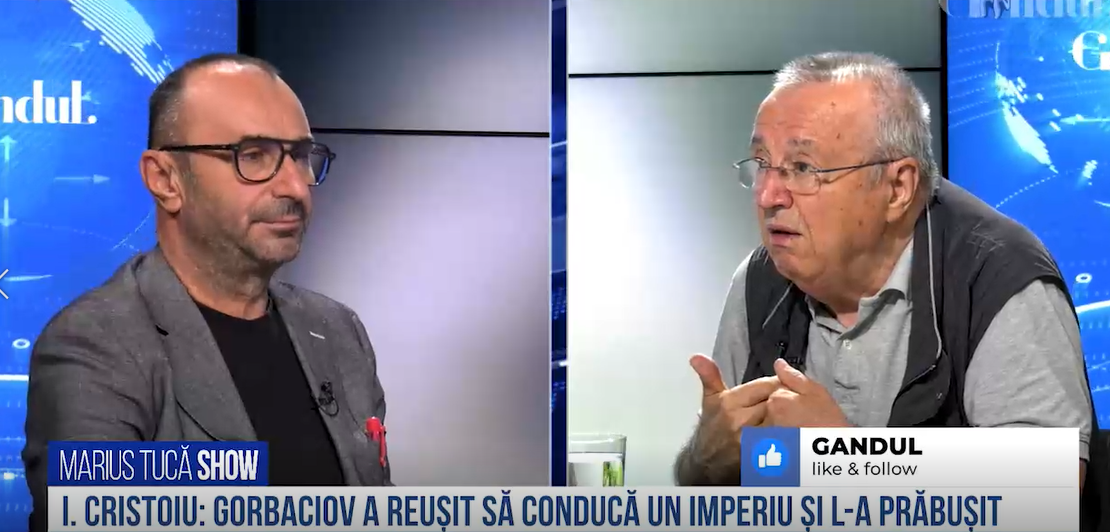 VIDEO | Ion Cristoiu: „Fără Gorbaciov, Imperiul Rus se prăbușea mai târziu”