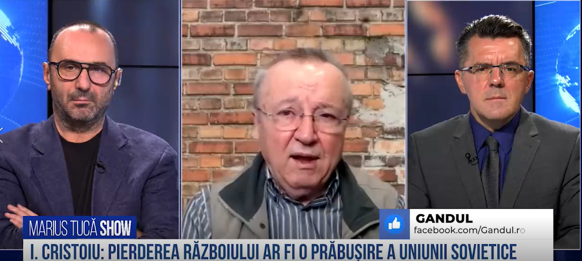 VIDEO | Ion Cristoiu: „Eu cred că s-a trecut la un alt nivel. Pierderea războiului ar fi o prăbușire a Uniunii Sovietice”