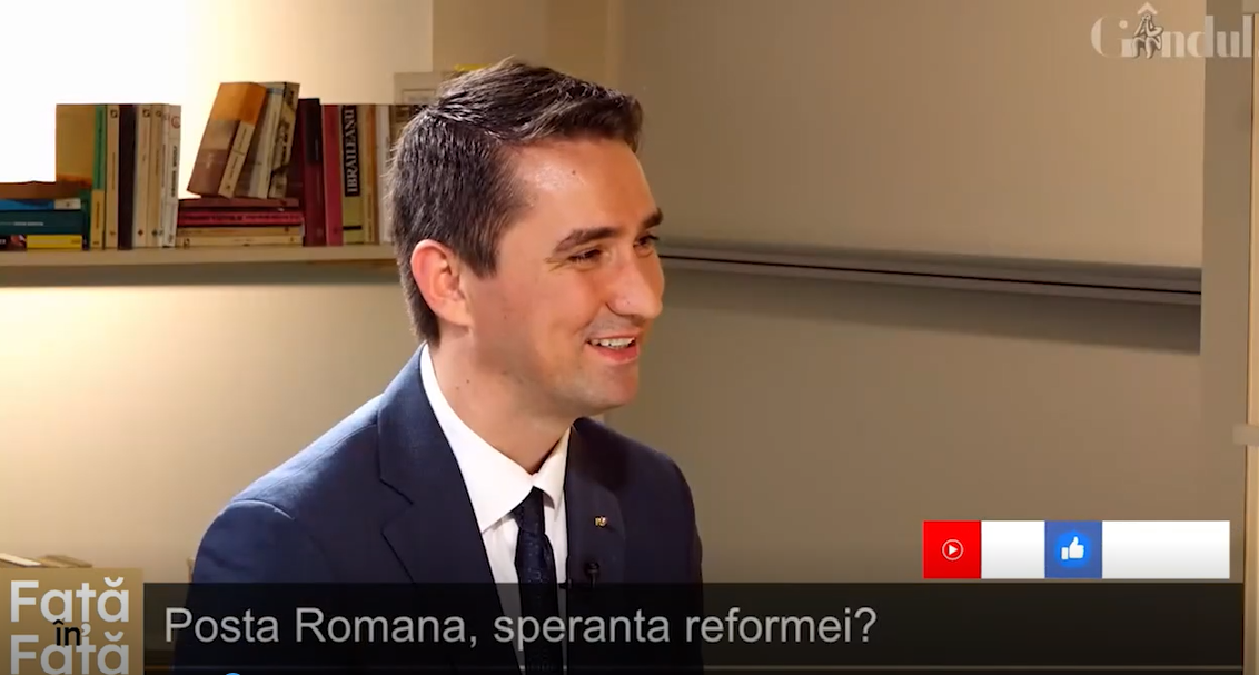 VIDEO | Valentin Ștefan, director Poșta Română: „Poștașii au biciclete, dar nu le vor, pentru că le crește distanța”