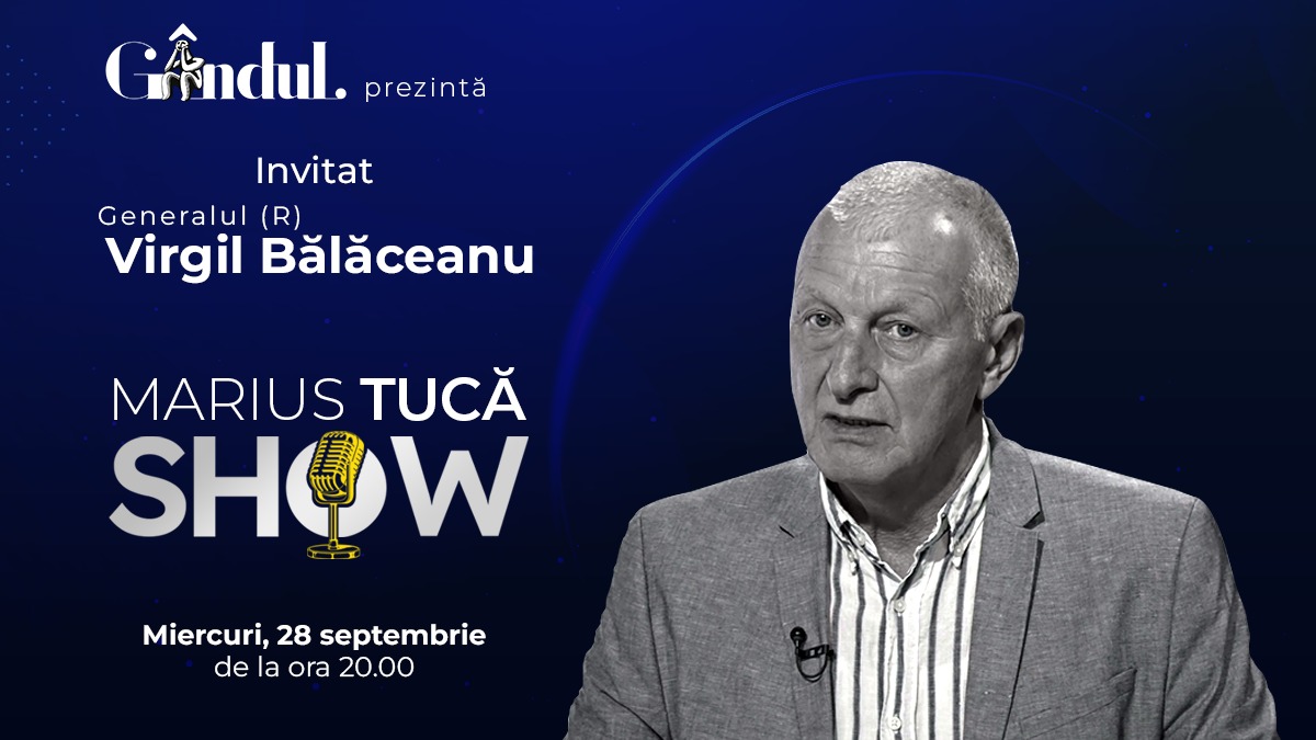 Marius Tucă Show începe miercuri, 28 septembrie, de la ora 20.00, live pe gândul.ro
