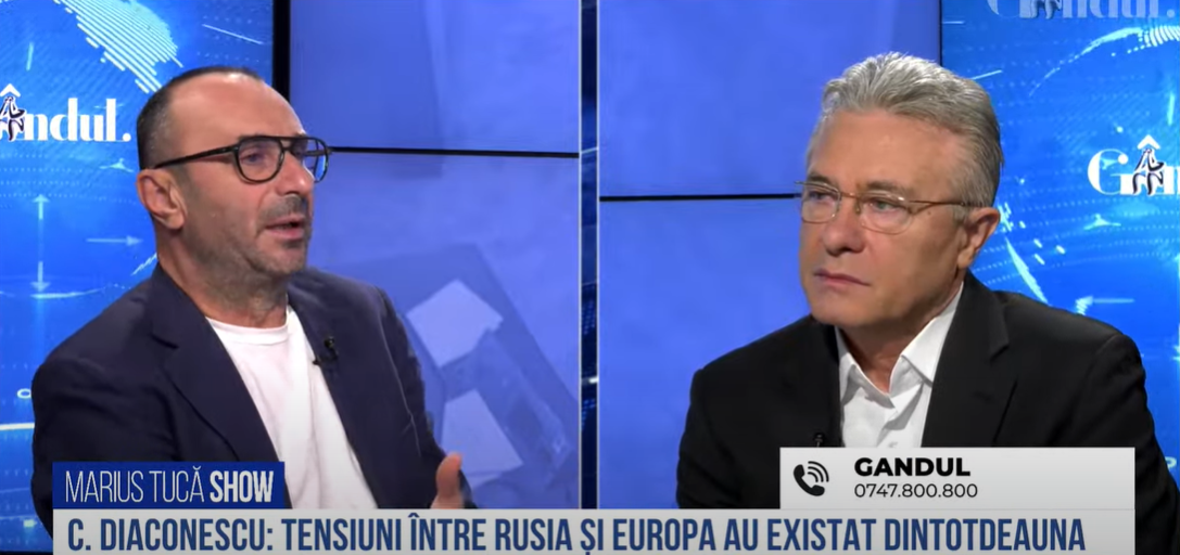 VIDEO | Cristian Diaconescu, fost ministru de Externe: „Tensiuni între Rusia și Europa au existat dintotdeauna”