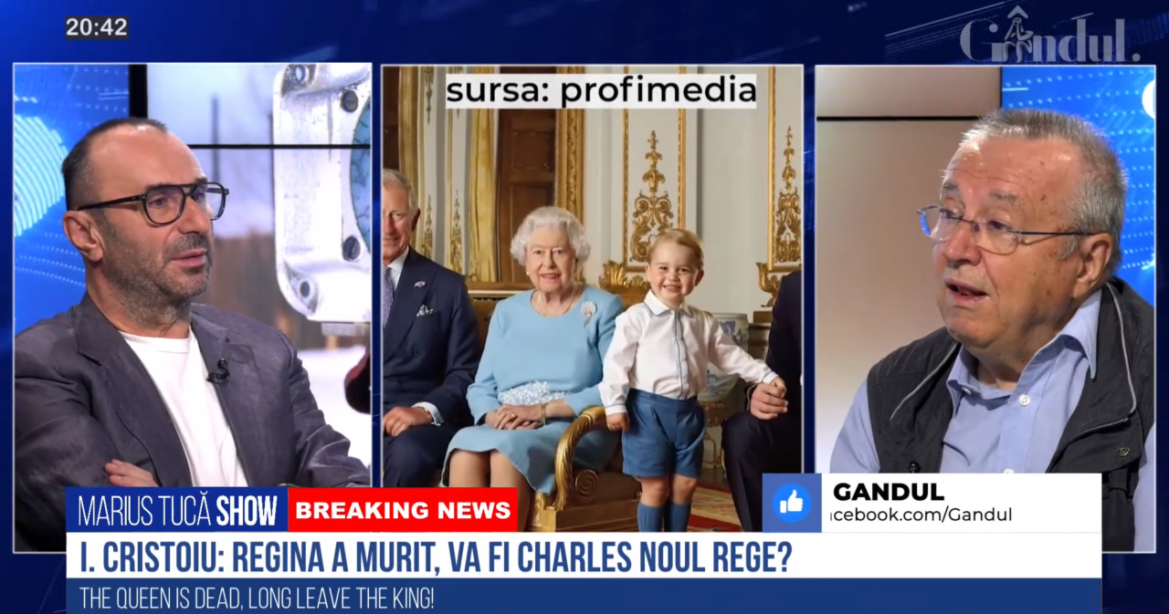 VIDEO | Ion Cristoiu: „Regina a murit, va fi Charles noul rege? Asta e cea mai importantă știre. La ora actuală, este această dramă omenească a lui Charles, care a stat atâta vreme”