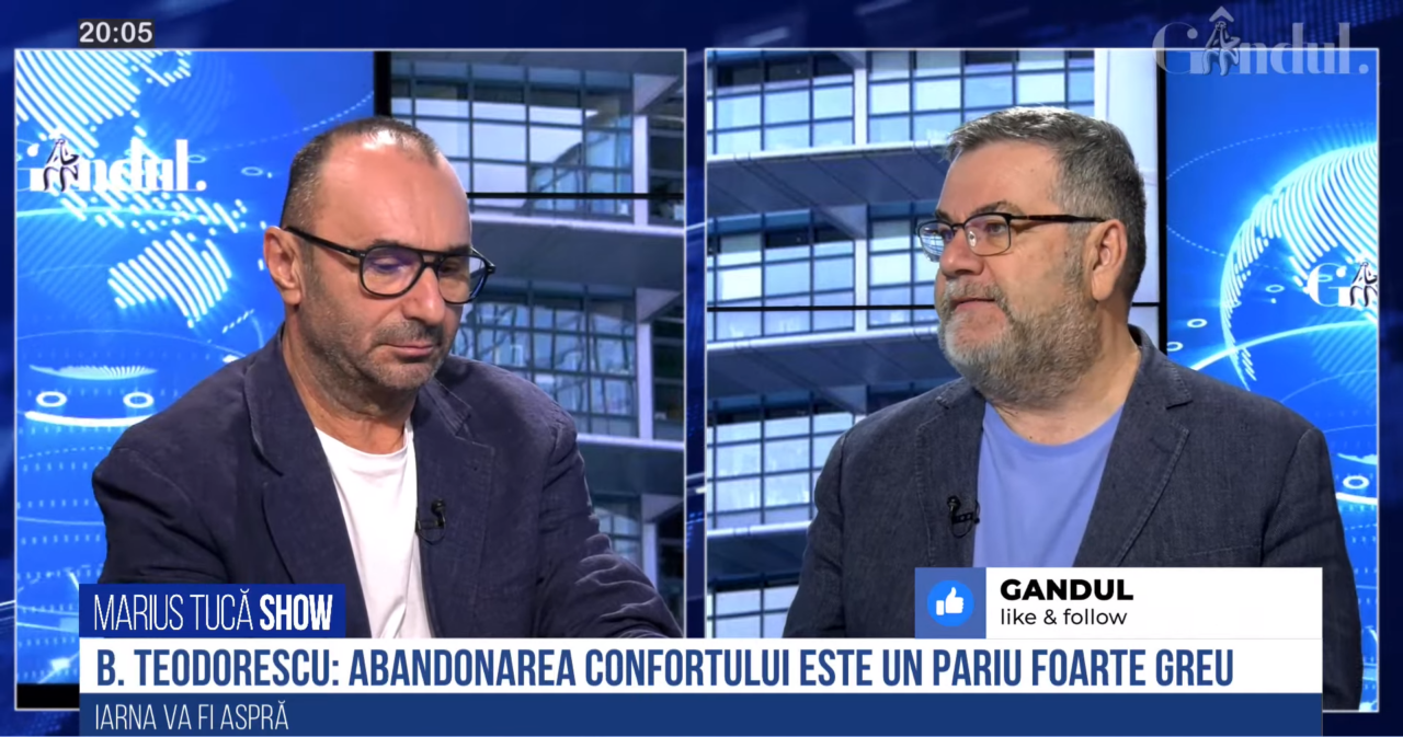 VIDEO | Bogdan Teodorescu: „Putin a mutat războiul pe sufletul europeanului de vest. Abandonarea confortului este un pariu foarte greu de dus și cămașa confortului este mult mai departe decât haina libertății Ucrainei”