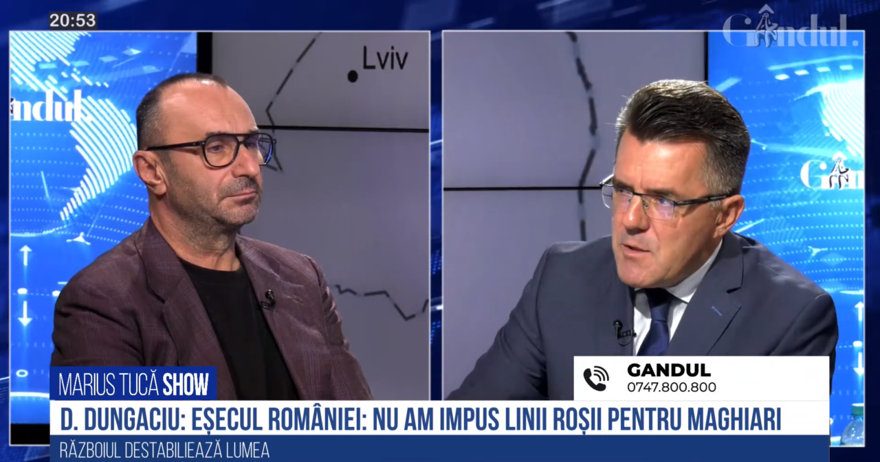 VIDEO | Dan Dungaciu: „Una dintre marile eșecuri de politică externă ale României este că n-am reușit să impunem, în relație cu acești parteneri mai mari, linii roșii pentru Ungaria”