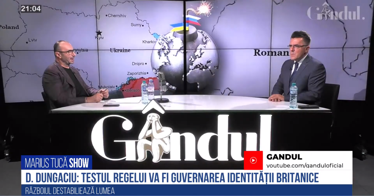 VIDEO | Dan Dungaciu: „Dacă noul rege va pierde ceva, destinul monarhiei va fi pus sub semnul întrebării. Va fi un test mare pentru Marea Britanie”
