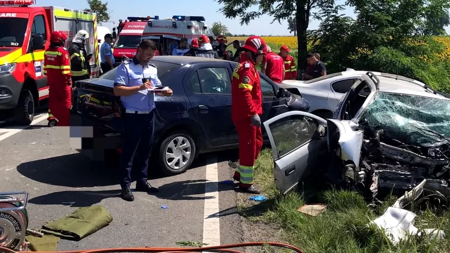 A fugit din arest la domiciliu și a intrat cu mașina într-un copac. Șocul avut de polițiștii din Giurgiu care au ajuns la locul accidentului