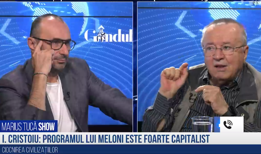 VIDEO Ion Cristoiu: „Votul din Italia a fost împotriva Ursulei von der Leyen. Programul Georgiei Meloni este foarte capitalist”