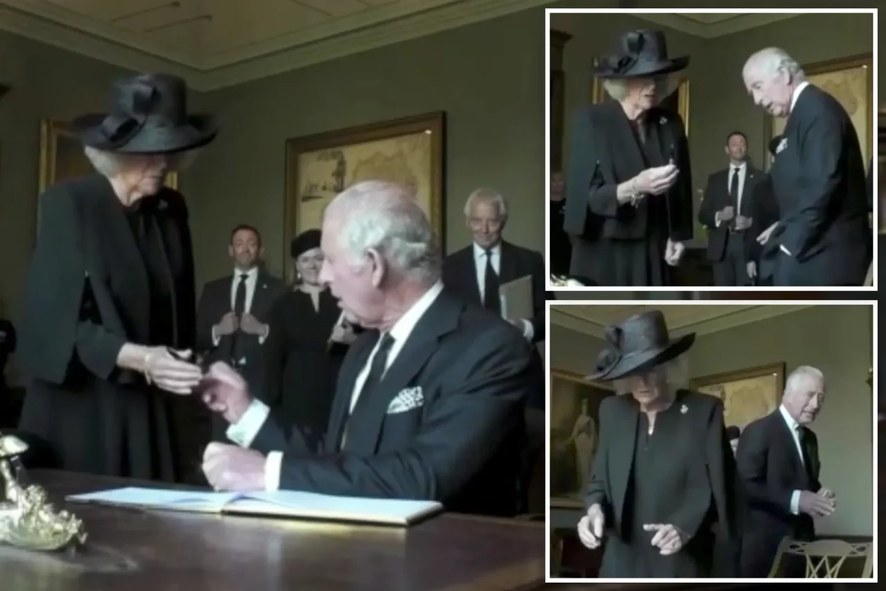 VIDEO | „Dumnezeule, urăsc stiloul ăsta” – Regele Charles al III-lea, scos din sărite de un instrument de scris, în timpul unei ceremonii în Irlanda de Nord