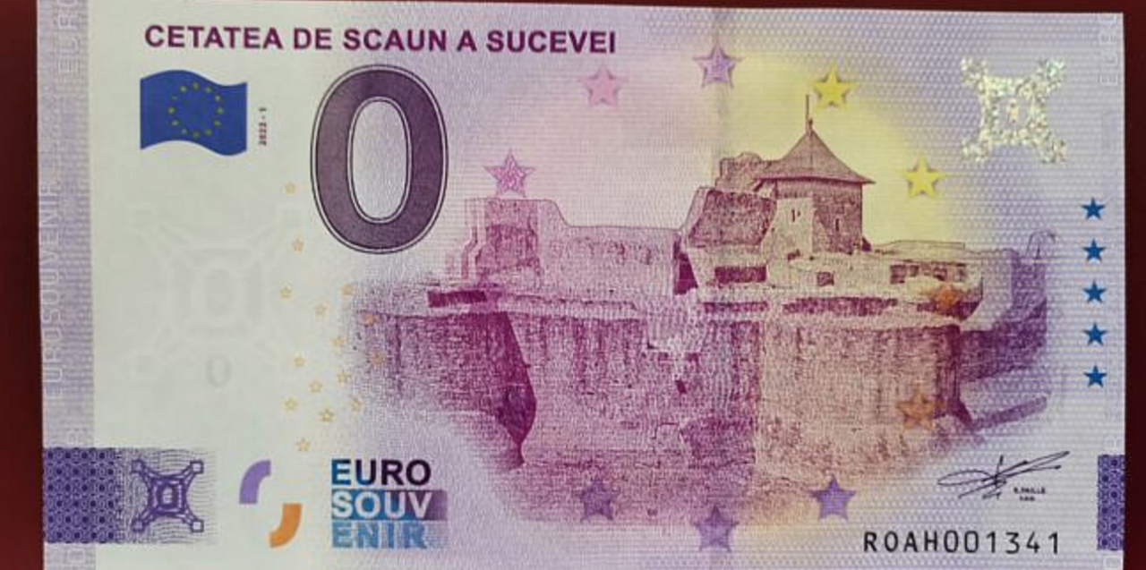 Cea mai nouă bancnotă de zero euro a fost pusă în vânzare la Suceava. La ce preț poate fi achiziționată