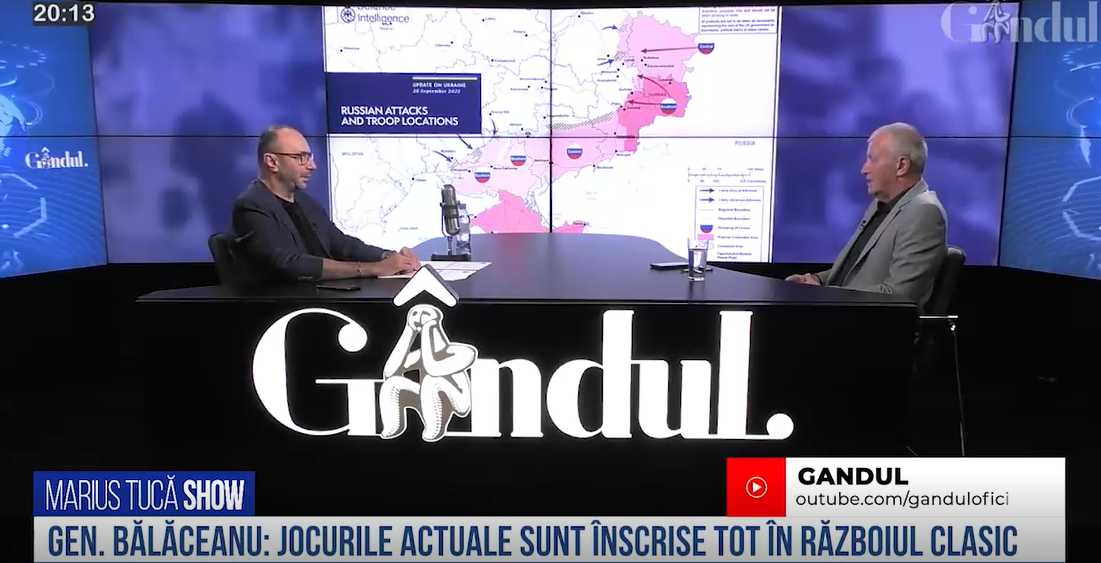 VIDEO | Gen. Virgil Bălăceanu: „Bătălia finală va fi pentru a menține ceea ce au cucerit. Se va apela la forța militară din războiul clasic”