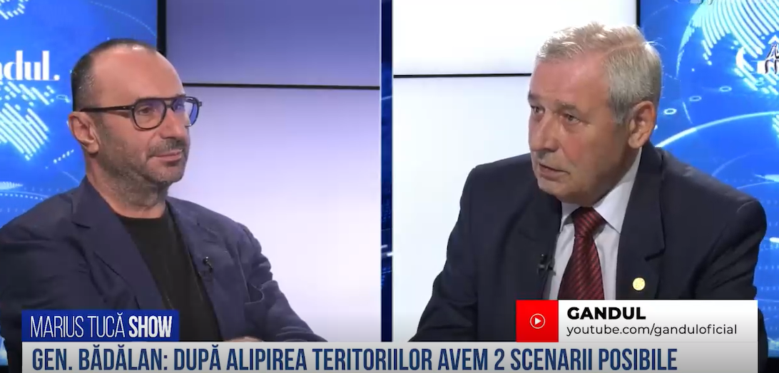 VIDEO | Gen. Eugen Bădălan: „După alipirea teritoriilor avem două scenarii posibile”
