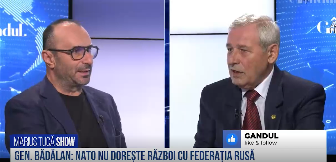 VIDEO | Gen. Eugen Bădălan: „NATO nu dorește război cu Federația Rusă. NATO este pregătit să răspundă oricărei forme de atac a Federației Ruse”