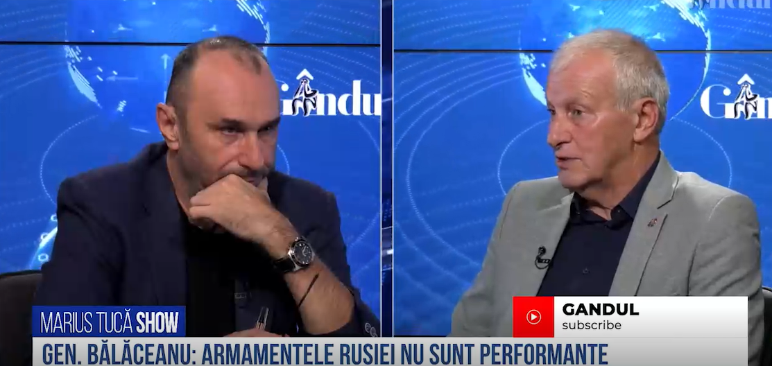 VIDEO | Gen. Virgil Bălăceanu: „Un război cu NATO nu este favorabil Federației Ruse. Armamentele Rusiei nu sunt performante”