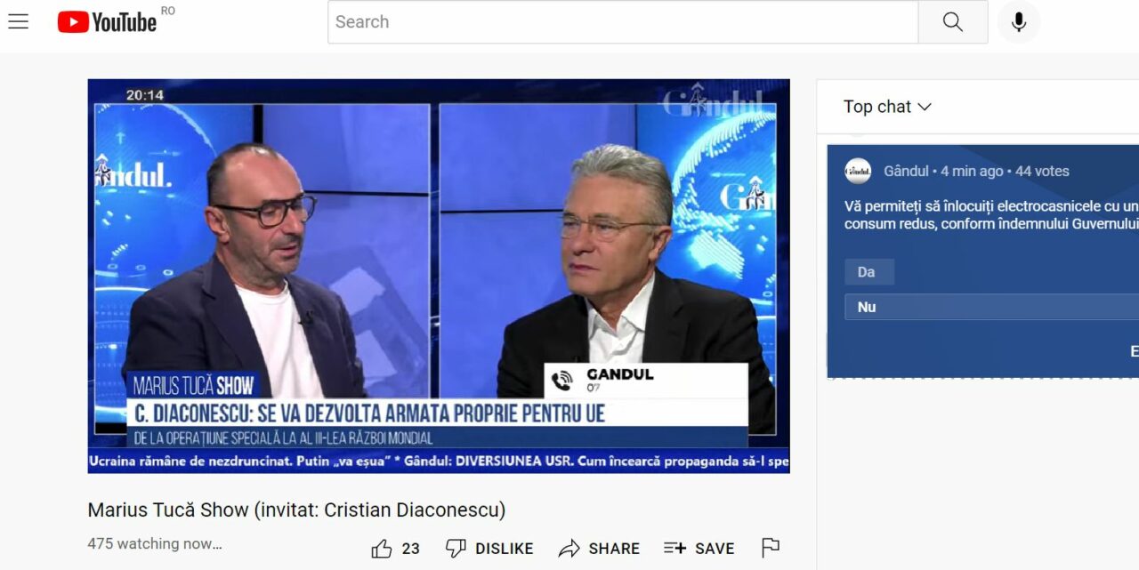 Poll Marius Tucă Show: „Vă permiteți să înlocuiți electrocasnicele cu unele cu consum redus, conform îndemnului Guvernului?”. Telespectatorii nu au ezitat să răspundă
