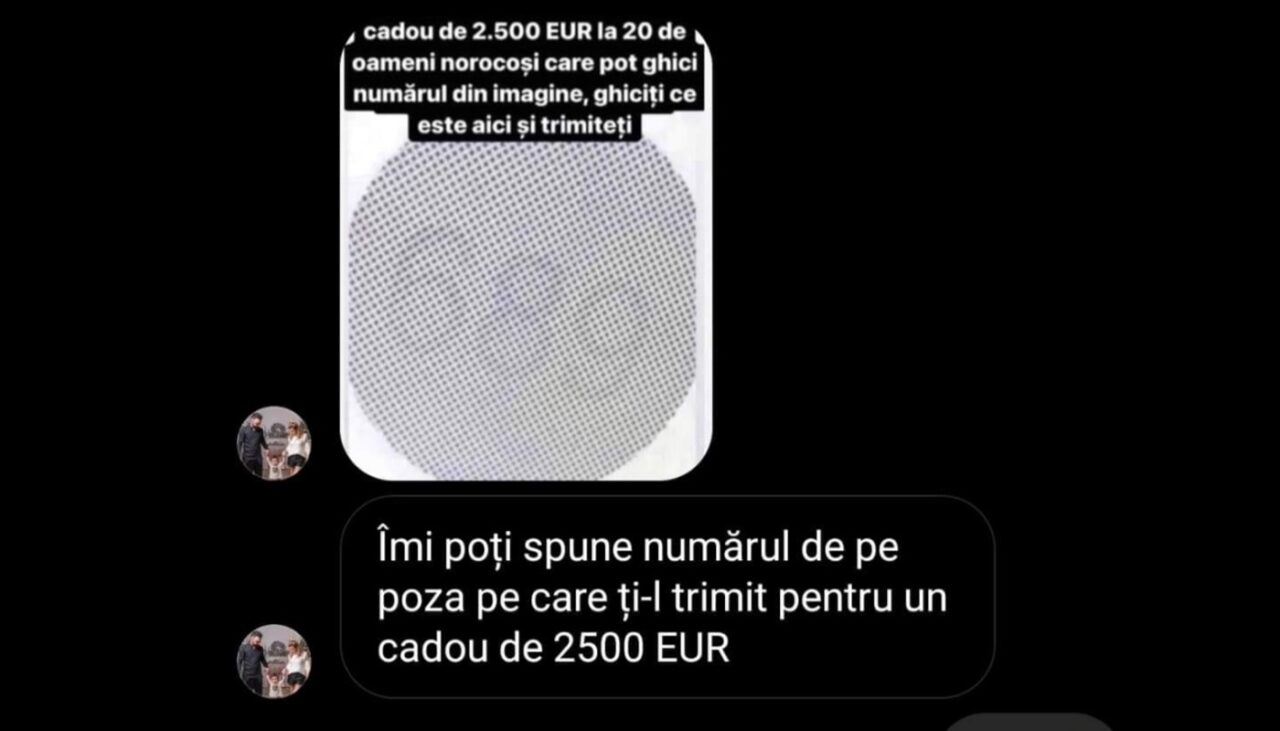 „Spune-mi numărul din poză și îți trimit 2.500 de euro!” Ce a pățit o prahoveancă după ce a primit acest mesaj pe Instagram