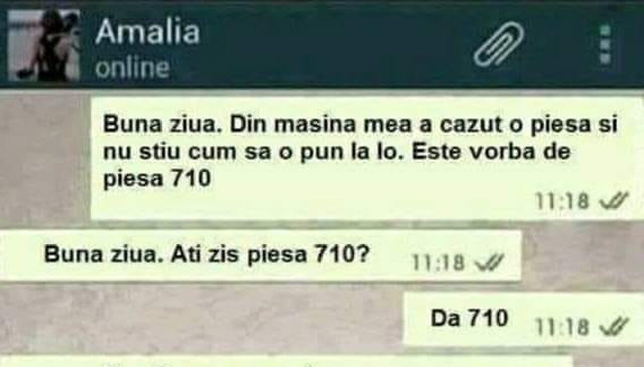 Bancul de duminică | „Din mașina mea a căzut piesa 710 și nu știu să o pun la loc”