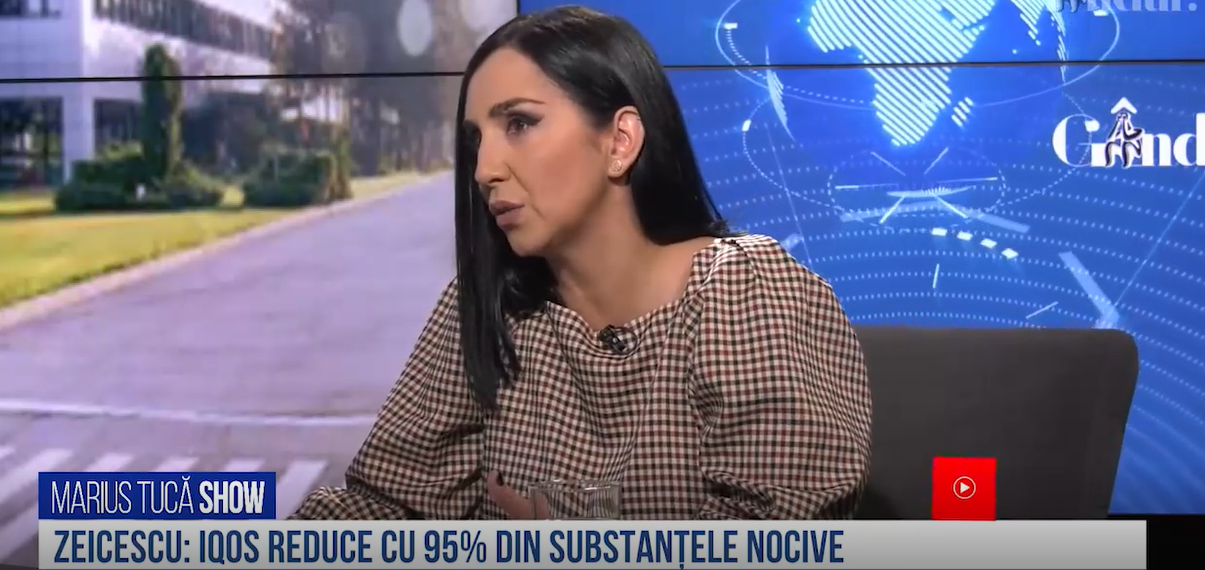 VIDEO | Emma Zeicescu: „IQOS reduce cu 95 % din substanțele nocive direct asociate cu bolile fumatului”