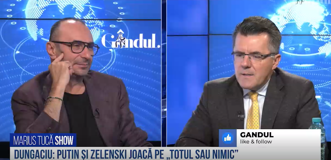 VIDEO | Dan Dungaciu, analist: „Consecința războiului este că ne întoarcem într-o lume bipolară. În urma acestui război vor pierde două entități”