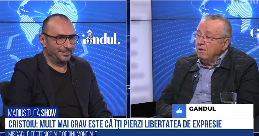 VIDEO Cristoiu: „Mult mai grav este că începi să-ți pierzi libertatea de expresie, care nu e un drept, ci o datorie a progresului”