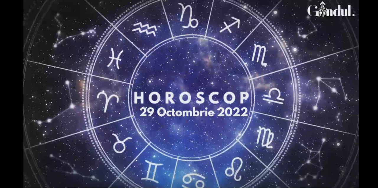 VIDEO | Horoscop sâmbătă, 29 octombrie 2022. Lista zodiilor care sunt influențate de intrarea planetei Mercur în Scorpion