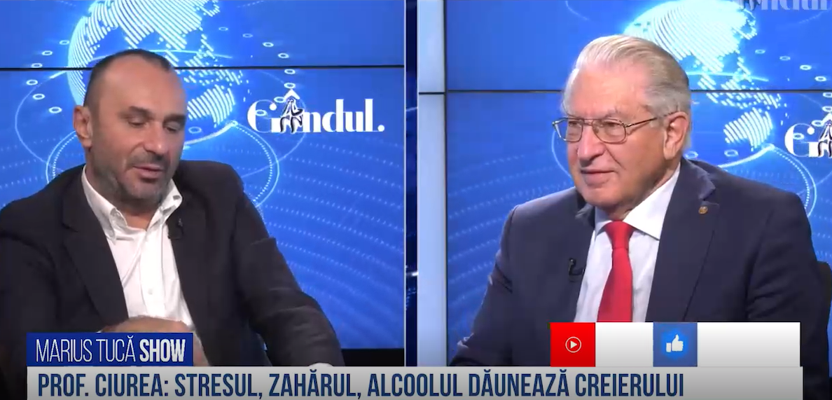 VIDEO | Prof. Vlad Ciurea, neurochirurg: „Stresul, zahărul și alcoolul sunt dușmanii creierului. Adicția de droguri este extrem de periculoasă”