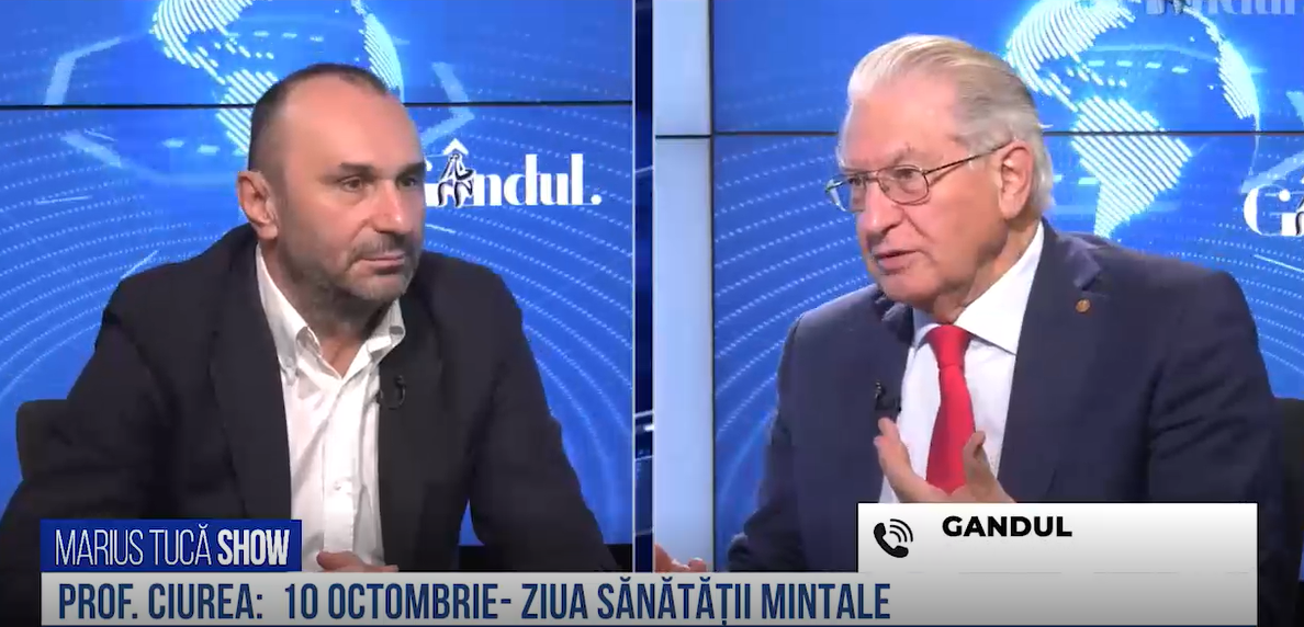 VIDEO | Prof. Vlad Ciurea, neurochirurg: „Sănătatea mintală trebuie menținută. Aceasta se menține cu gânduri bune, zâmbete și cu activitatea benefică”