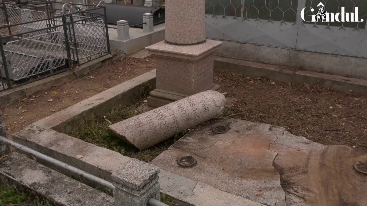 EXCLUSIV VIDEO | Monumentul falusului din Cimitirul Viișoara, între legendă și adevăr. Memoria unuia dintre cei mai mari prozatori români, întinată de o legendă urbană