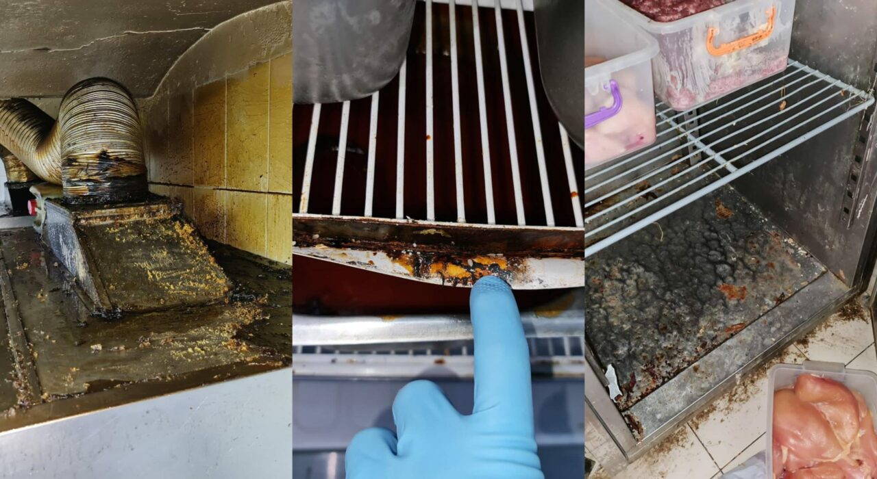 Insecte moarte, mizerie de nedescris și condiții insalubre pentru pregătirea alimentelor, găsite într-un cunoscut restaurant din București