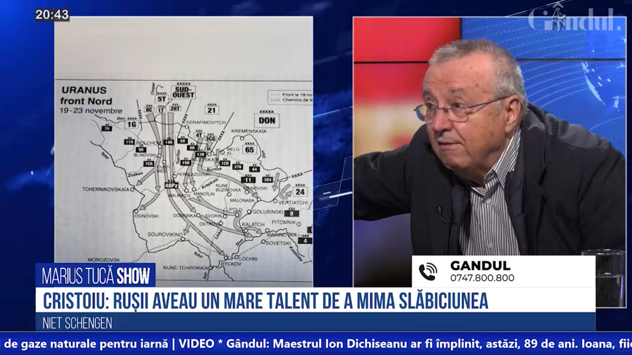 VIDEO | Ion Cristoiu: „La Stalingrad rușii ne-au spulberat în nord și în sud”